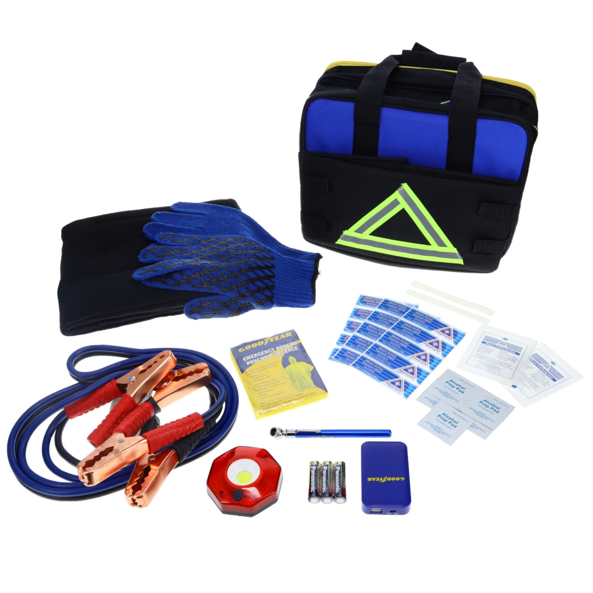 Goodyear Safety And Storage Kit 2 In 1 Gy5011 Car Accessories For Women And Men First Aid Roadside Assistance Kit