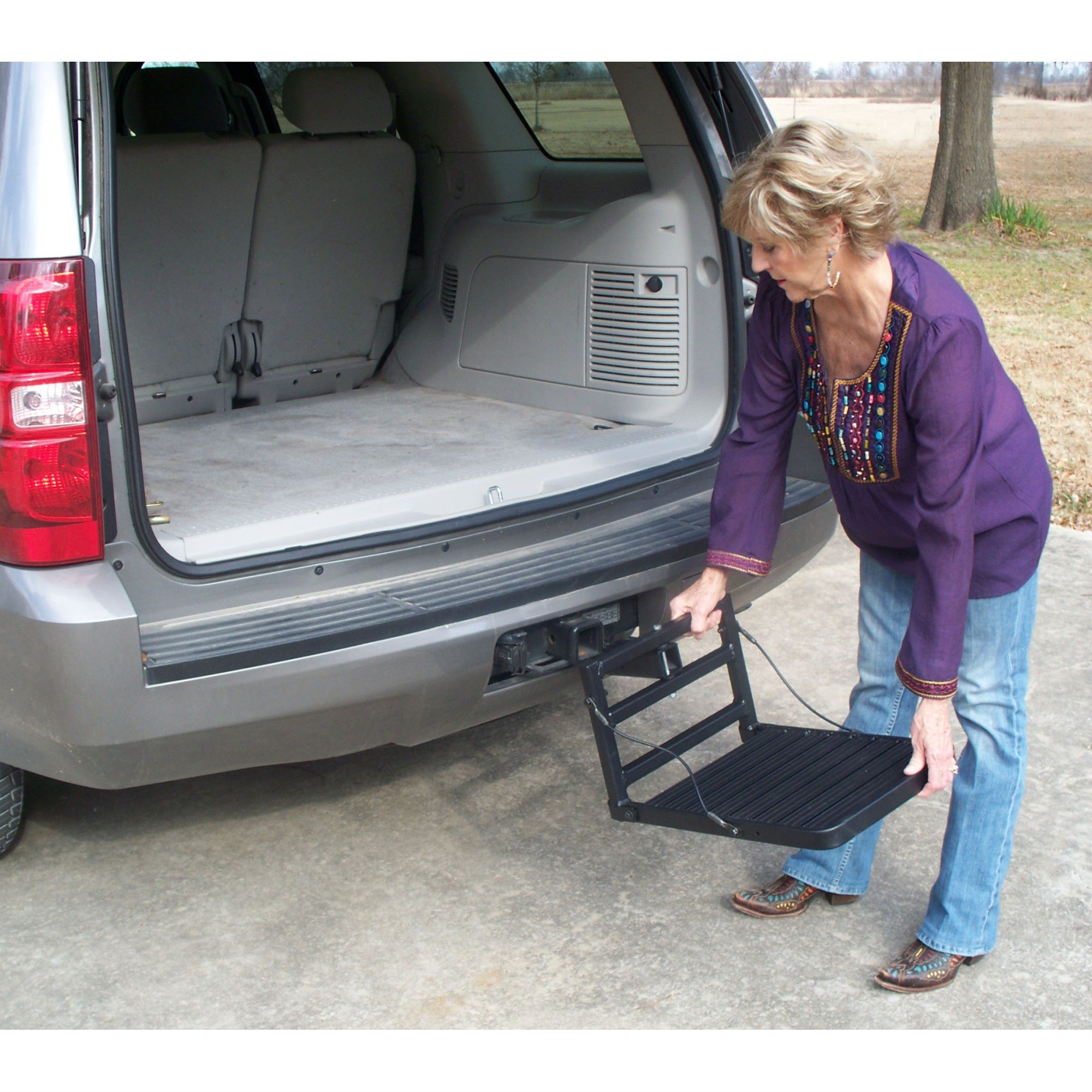 Hitch Up Pet Step - Use With 2'' Hitch Receiver (300 Lb Weight Cap)