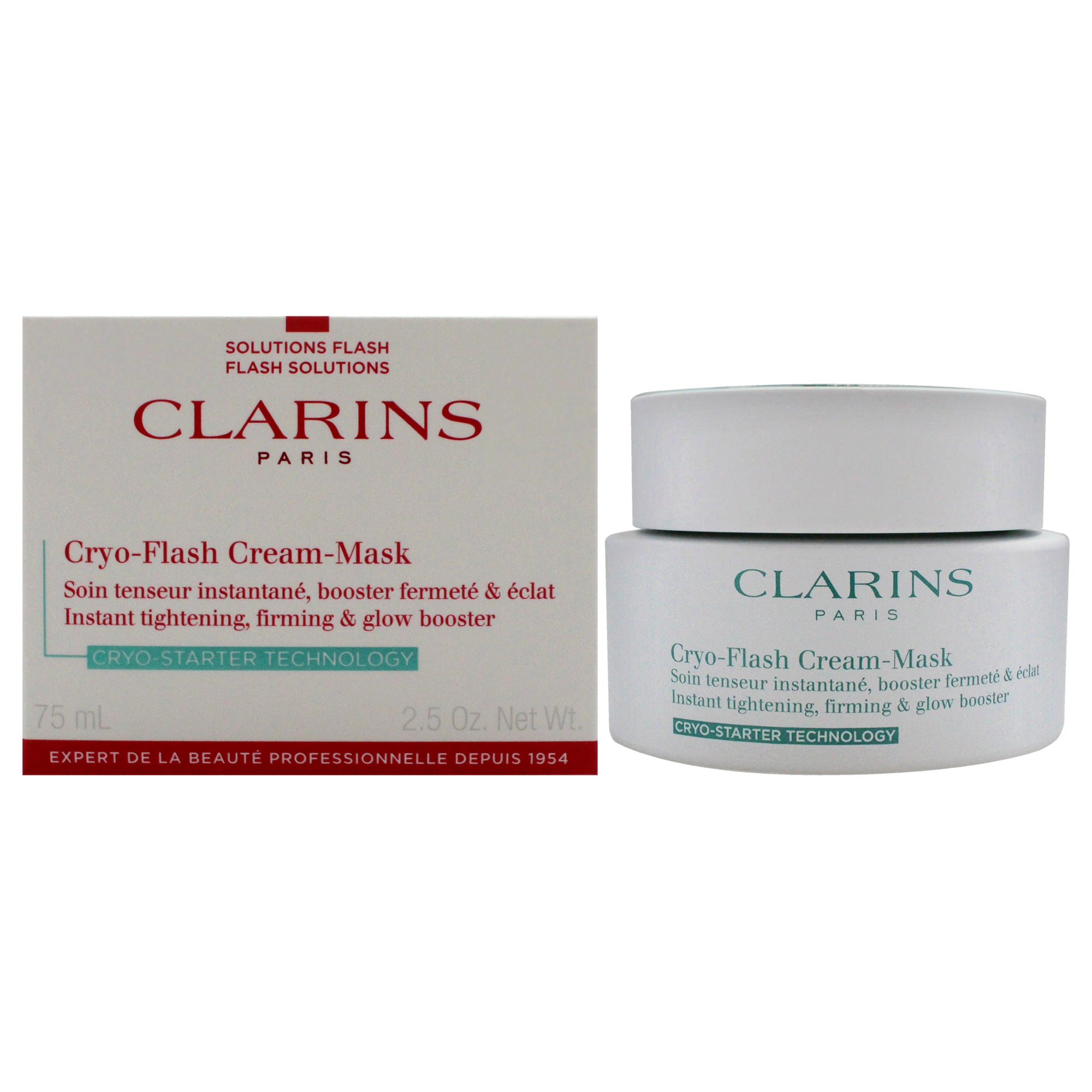 Cryo-Flash Cream Mask by Clarins for Women - 2.5 oz Mask-New