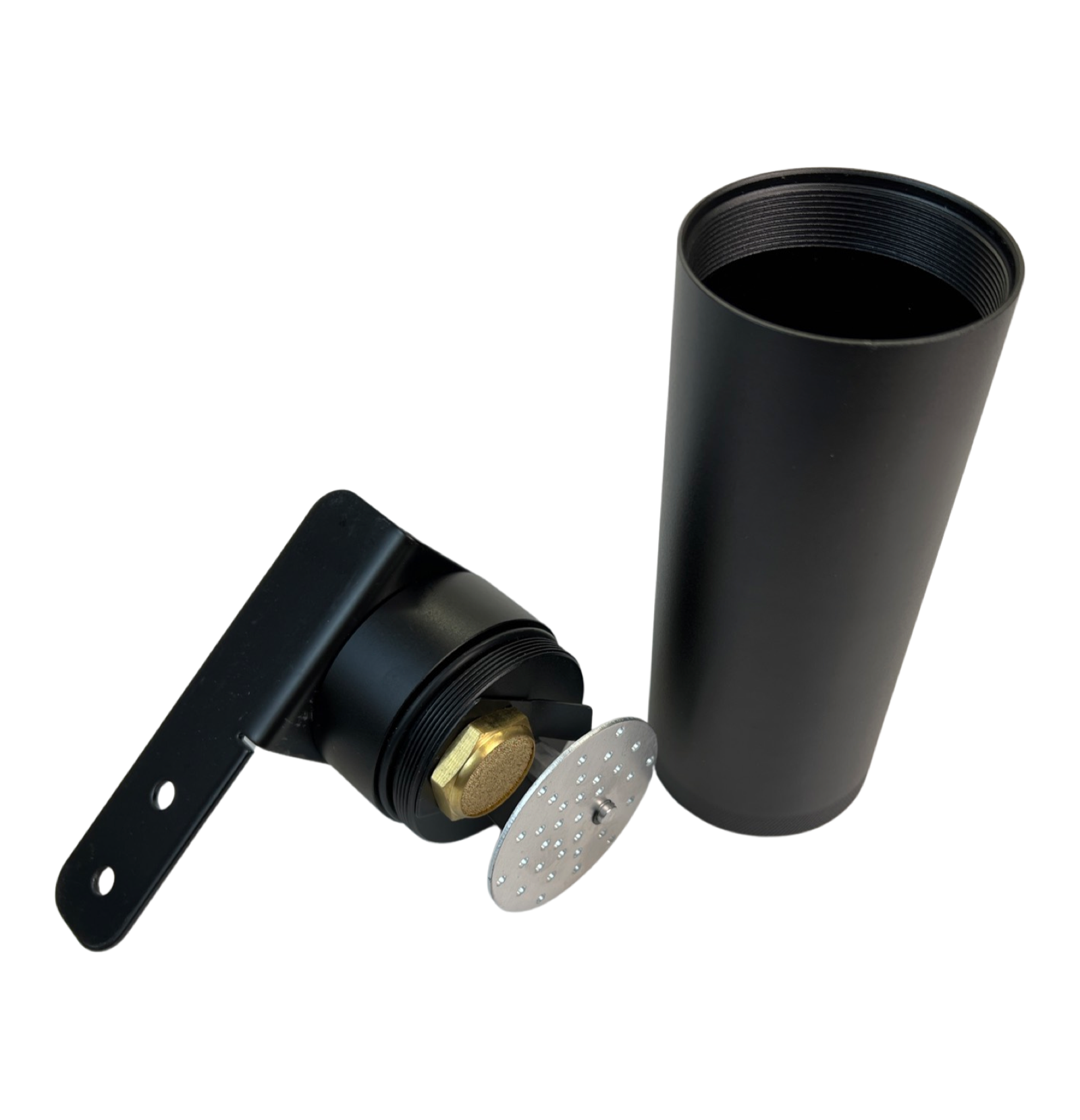 Red Universal Oil Catch Can XL 2Port -6AN + Mounting Bracket Kit + Filter 7.50z
