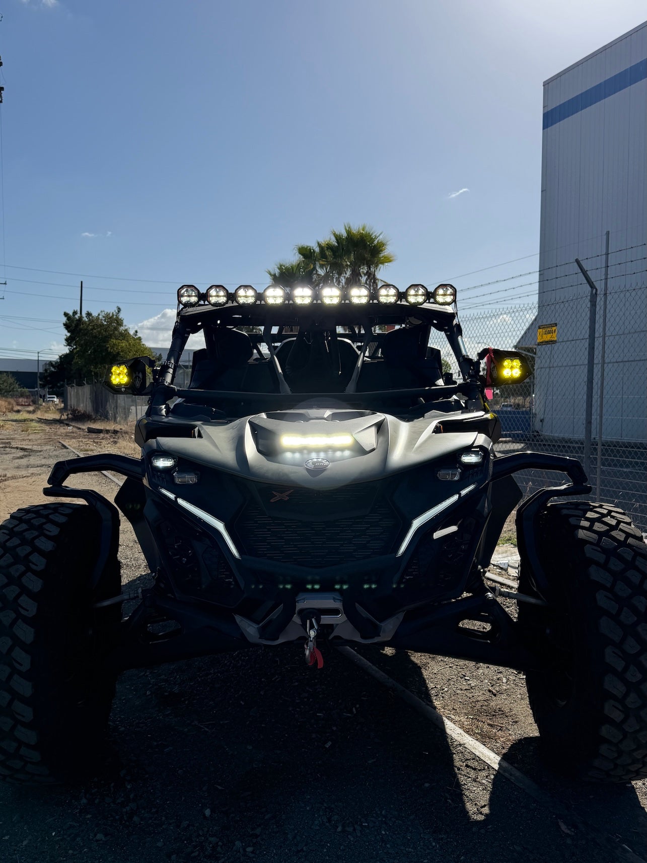 7 Light U-Con Interlocking Off Road LED Pod With Amber or White DRL Running Light