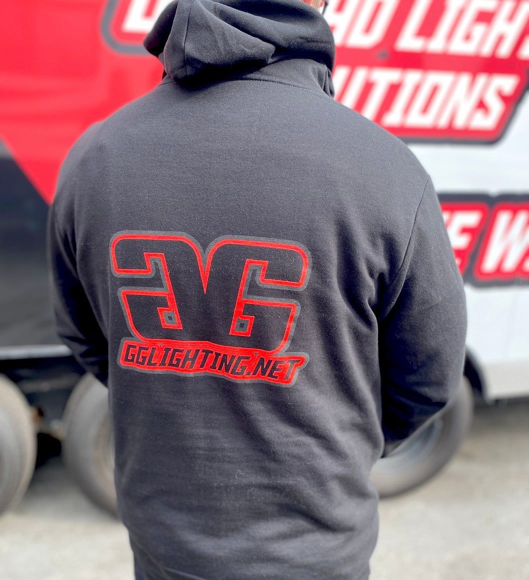 GGLighting Race Hoodie Black Size Large