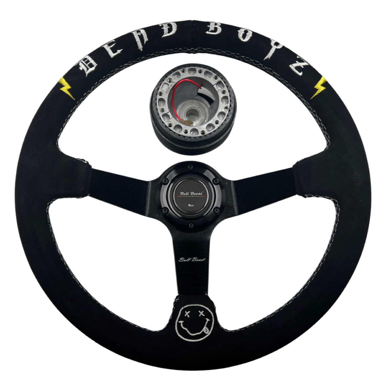 Deadboyz Suede Steering Wheel + Hub Kit For Nissan Datsun 280Z 260Z 240Z 620 510 C10