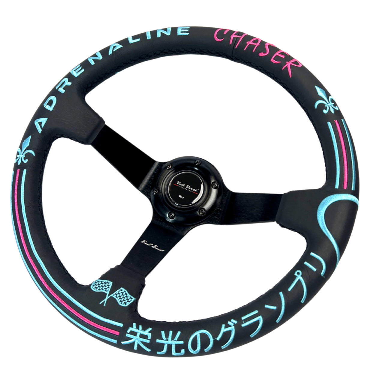 Leather 350mm Steering Wheel Short Hub Adapter Kit For Nissan 300ZX Skyline Altima Sentra 510 610 810 260Z/280z