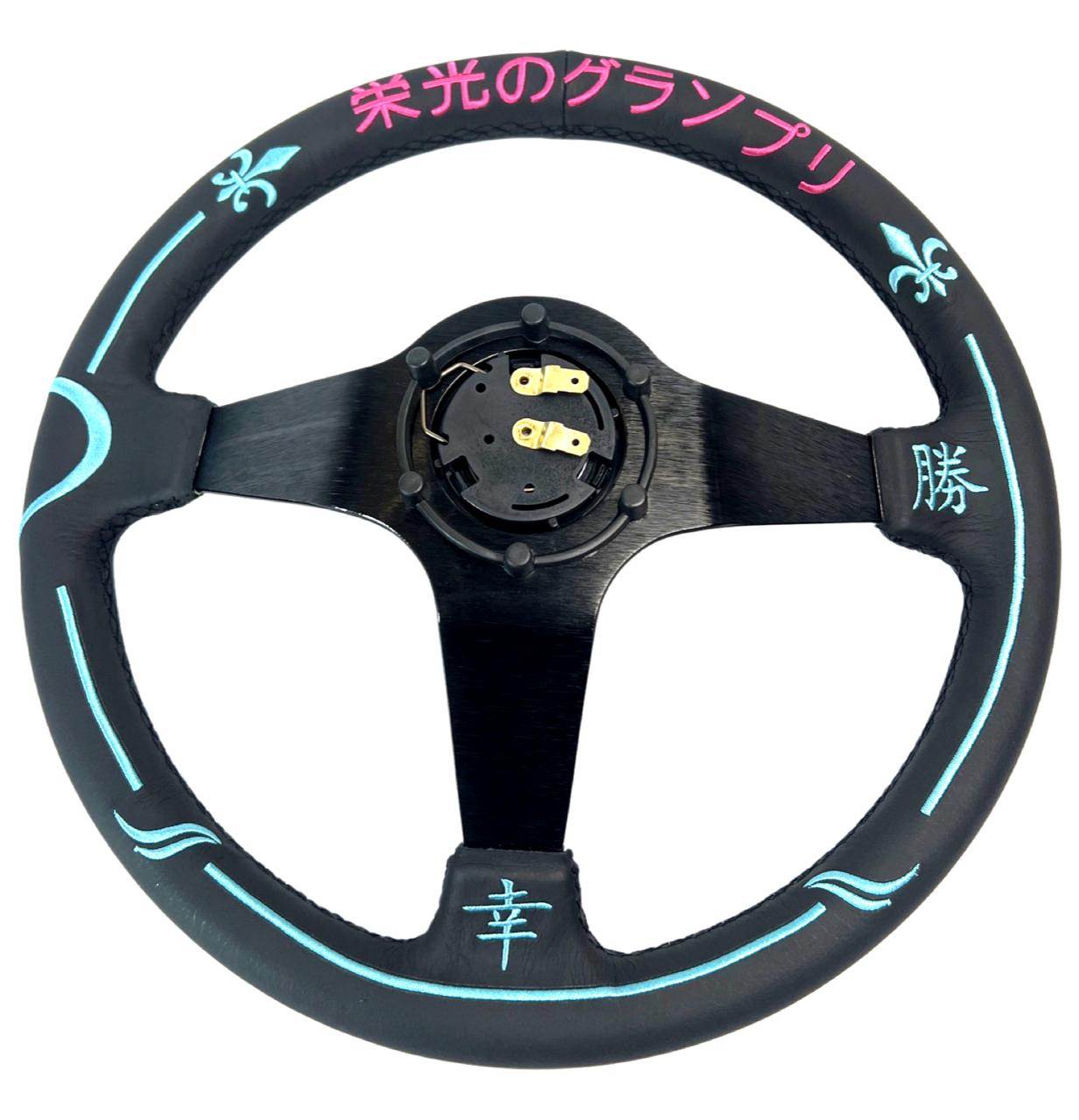 Leather 350mm Steering Wheel + Hub Kit For Nissan Datsun 280Z 260Z 240Z 620 510 C10