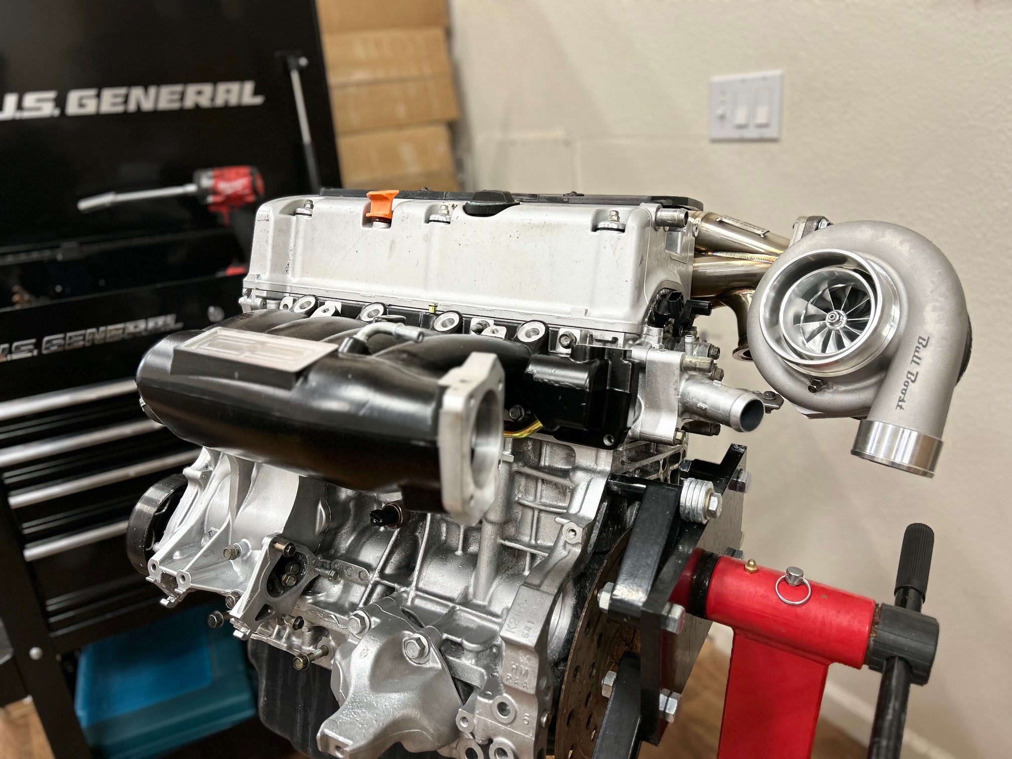 K Series Sidewinder Manifold K20 K24 T4 .82 Dual Ball Bearing Turbo K Swap Kit EG EK Civic Integra DC2 RSX EP3