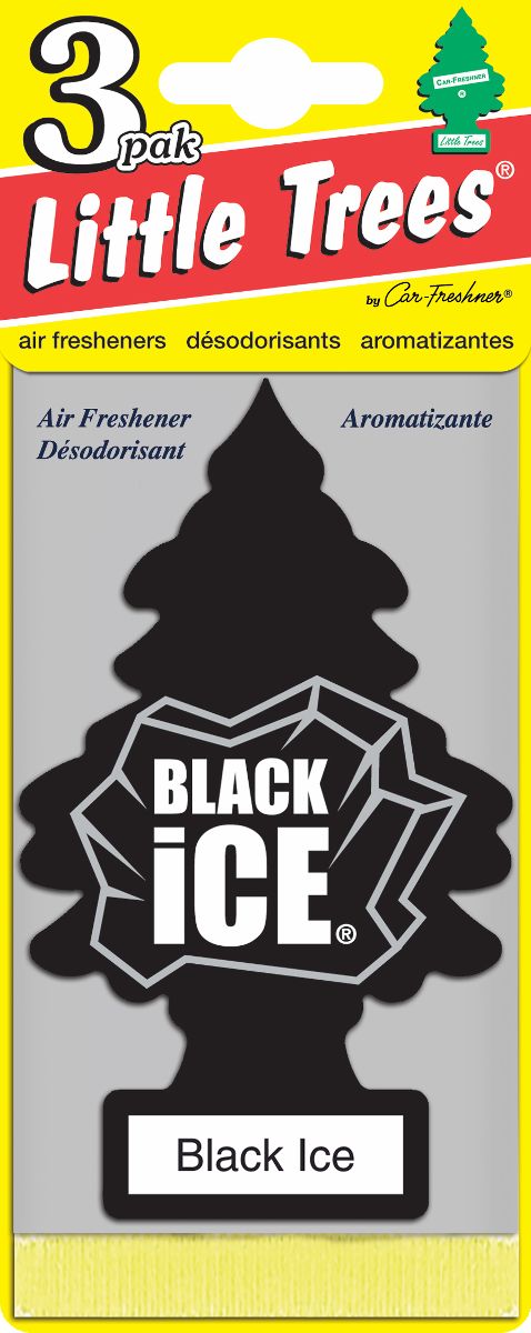 Little Trees Black Ice Scent Car Air Freshener Solid - Total Qty: 88
