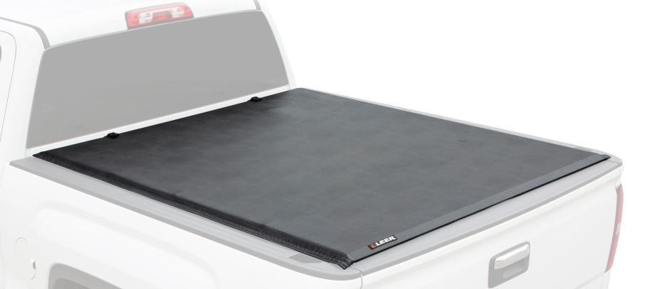 Leer Sr250 | Fits 2004-2014 Ford F-150 With 5.6 Ft Bed | Sturdy, Easy Install, Soft Rolling Truck Bed Tonneau Cover | 610284, Black