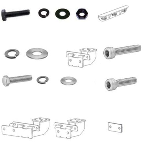 Go Rhino D64526Tk Dominator Xtreme D1 D2 D6 Dss Dt Side Steps - Mounting Brackets Only For Jeep 20-23 Gladiator (Crew Cab Pickup)