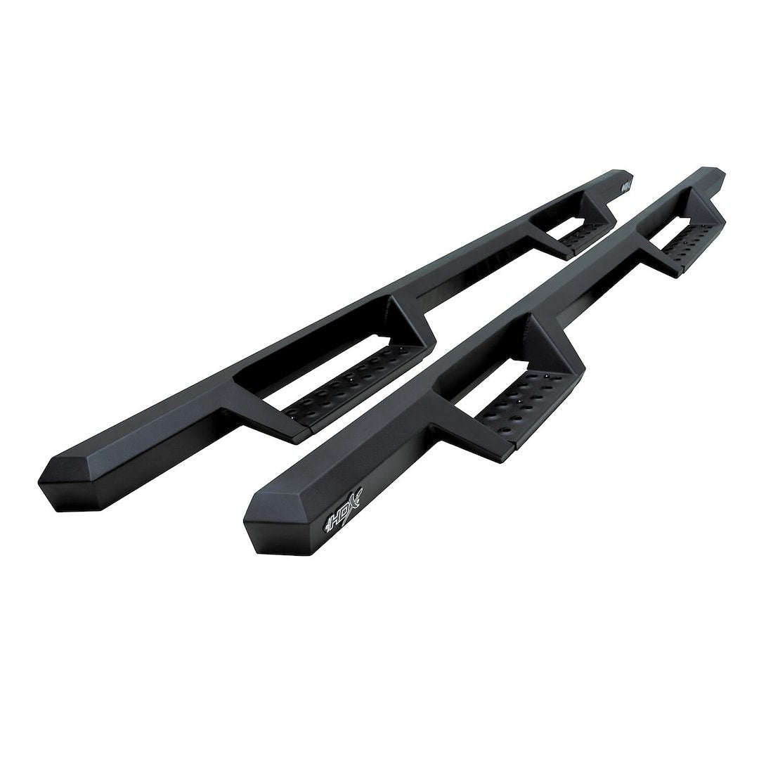 Westin 56-11955 Hdx Drop Nerf Step Bars Fits 2004-2013 Silverado Sierra 1500 Crew Cab 2001-2019 2500 3500 Crew Cab (Body Mount) Textured Black 1 Pair