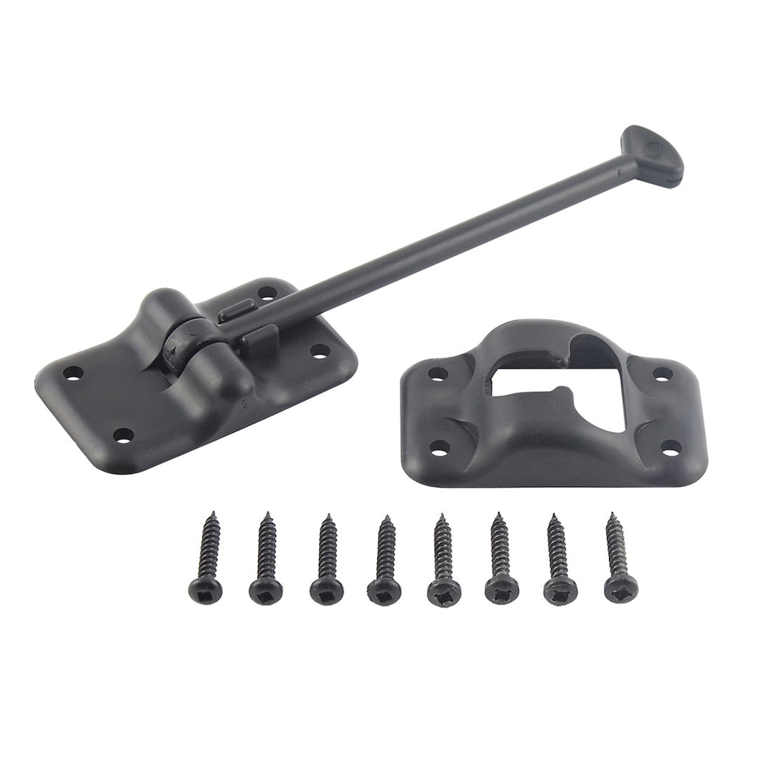 Ap Products 013085Bl Plastic Door Holdback 6 Black