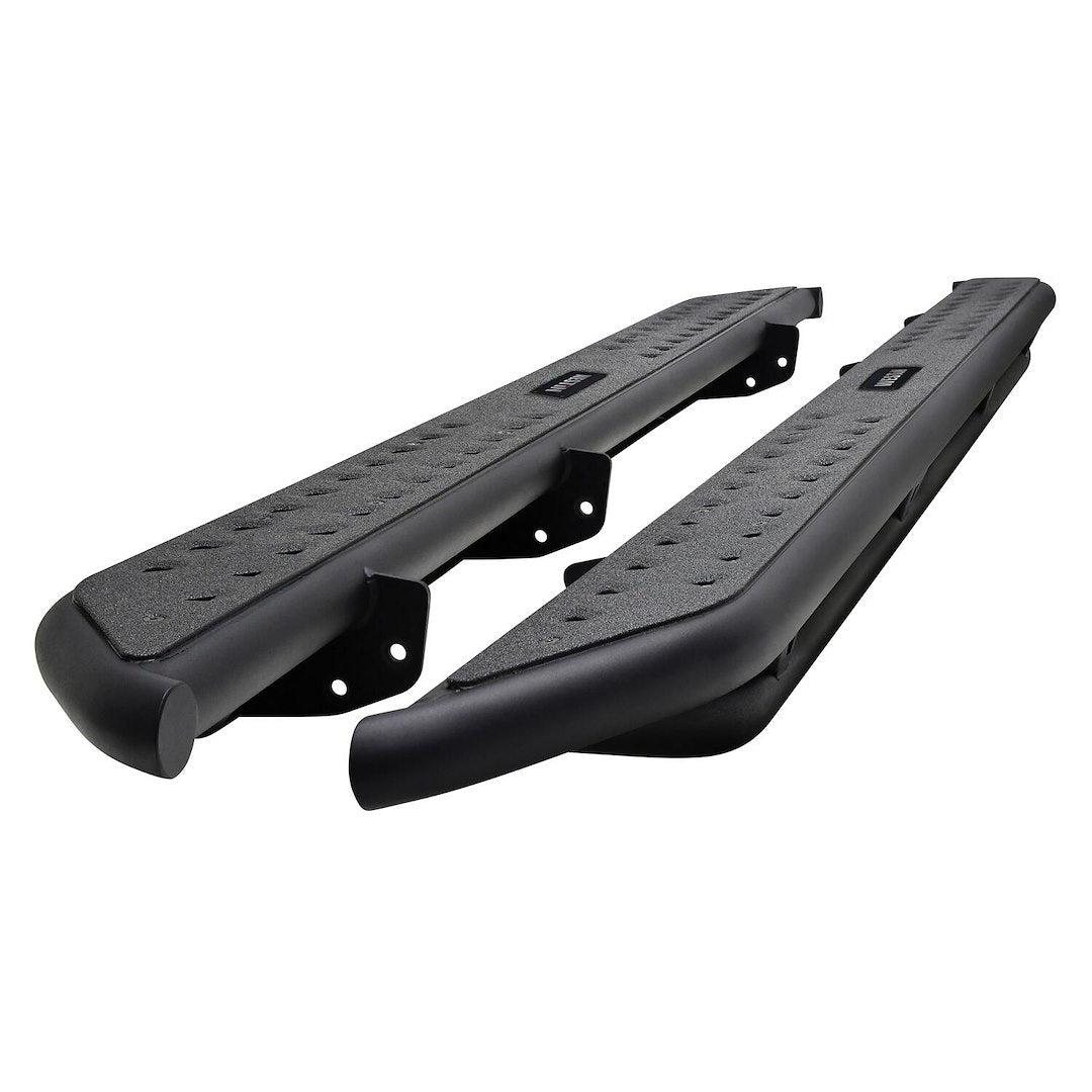 Westin Textured Black Outlaw Nerf Step Bars Silverado/Sierra 1500 Crew Cab 2014-2018; 2500/3500 Crew Cab 2015-2019