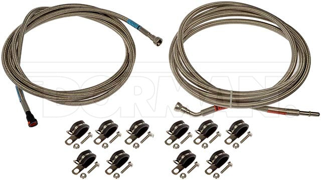 Dorman 819-811 Front Flexible Stainless Steel Braided Fuel Line Compatible With Select Chevrolet / Pontiac / Saturn Models (Oe Fix)