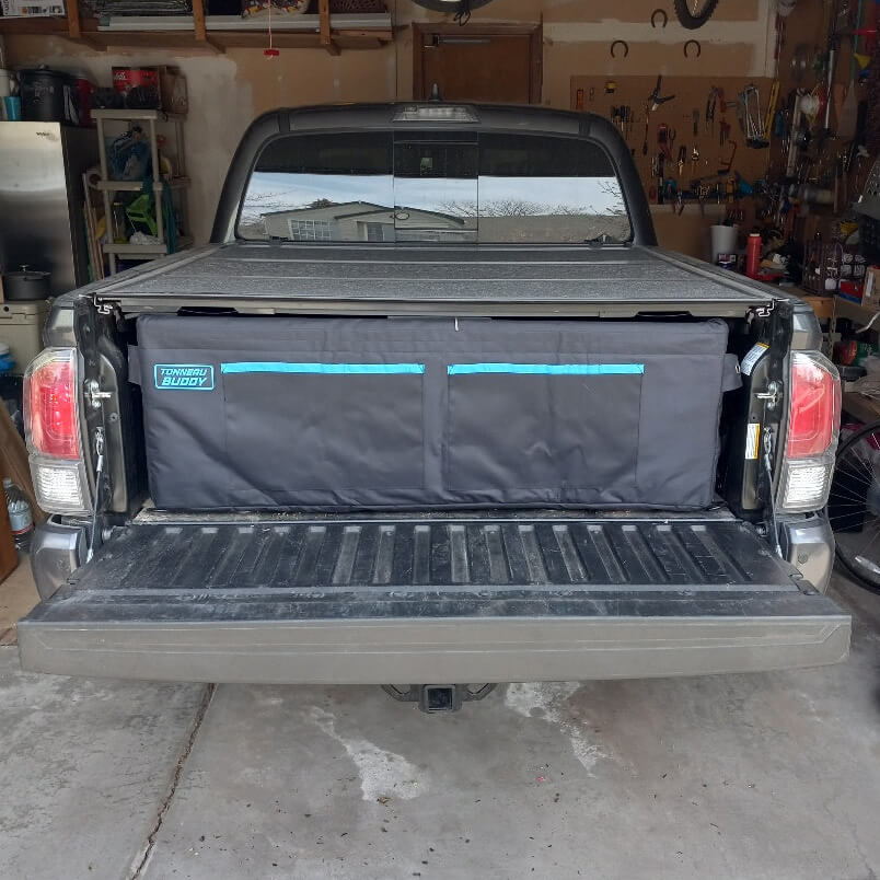 Tonneau Buddy - Mid Size Truck Bed Storage And Organizer - Heavy Duty With 18 Organizing Pockets, Water Resistant For Mid-Sized Trucks (Heavy Duty)