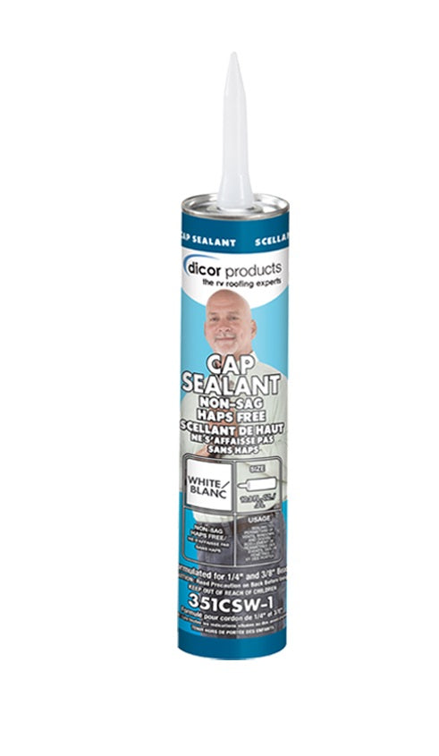Dicor 351Csw-1 Haps-Free Cap Sealant - White For Rv Window And Door Maintenance