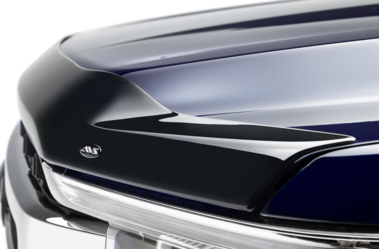 Auto Ventshade [Avs] Aeroskin Hood Protector | Fits 2021 - 2025 Ford F-150, (Excludes Tremor, Platinum, King Ranch) | Low Profile Deflector / Bug Shield - 1 Pc., Smoke | 322196