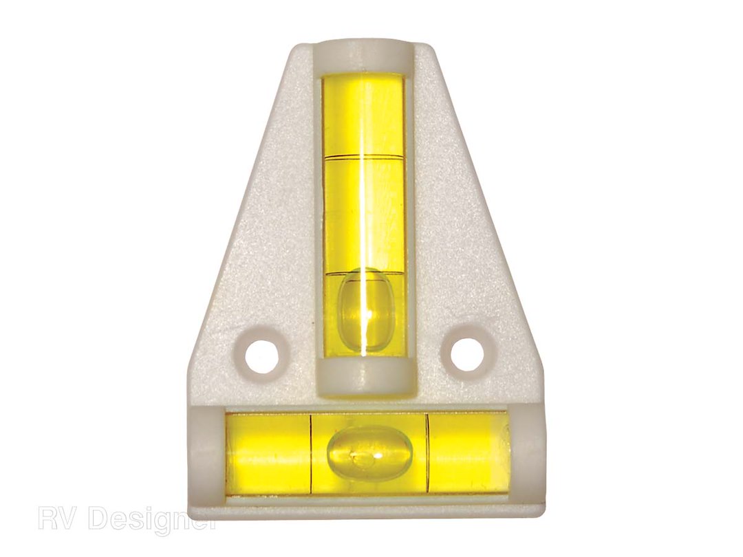 Rv Designer E411, Two Way Bubble Level, 2-1/2 Inch X 1-3/4 Inch, 2 Per Pack, Exterior Hardware