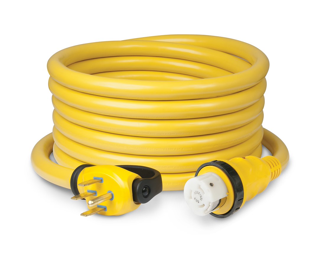 Marinco Parkpower 6152Spprv-25 50 Amp, 125/250V (4-Wire) Rv Cordset, Yellow, 25'