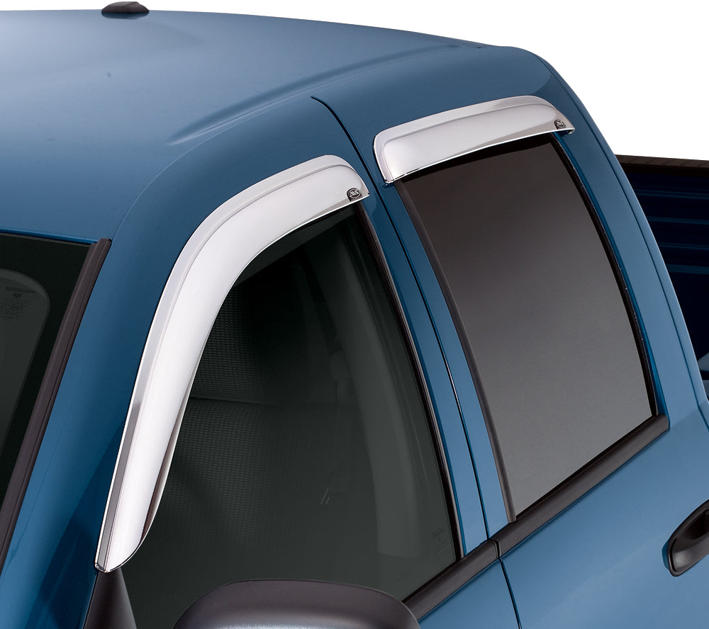Auto Ventshade [Avs] Outside Mount Ventvisor / Window Deflectors | Fits 2019 - 2024 Ram 1500 Quad Cab, 4 Pcs. | Chrome - 684813