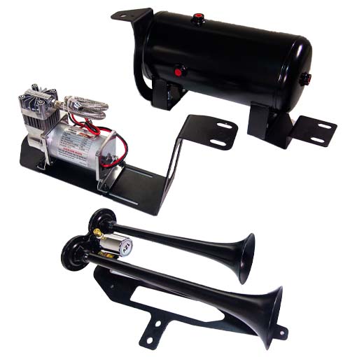 Direct Fit Train Horn And Onboard Air Systems For 2019-2023 Ford Ranger - Lil' Bad Ass - Model 220 Train Horn And Onboard Air System