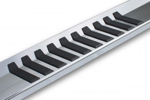 Raptor Series Running Boards Steps 6In Oem Style Aluminum For New Body Double Cab 2019-2025 Silverado Sierra 1500 And 2020-2025 2500/3500 Hd