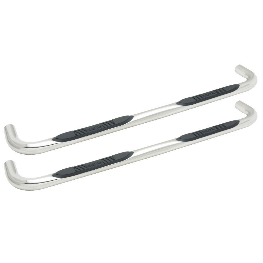 Westin 23-2310 E-Series 3 Round Nerf Bars Fits 2002-2008 Ram 1500 2003-2009 Ram 2500 3500 Quad Cab 2008-2009 Ram 4500 5500 Quad Cab Polished Pair