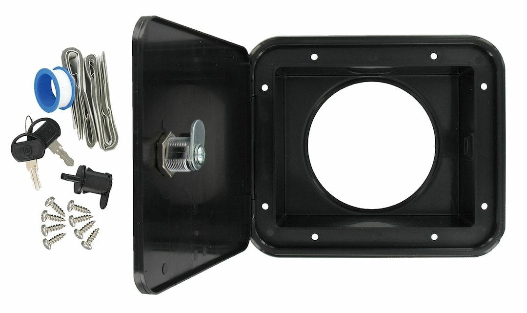 Valterra D04-0471Bkvp Sewer Hose Hatch - Black