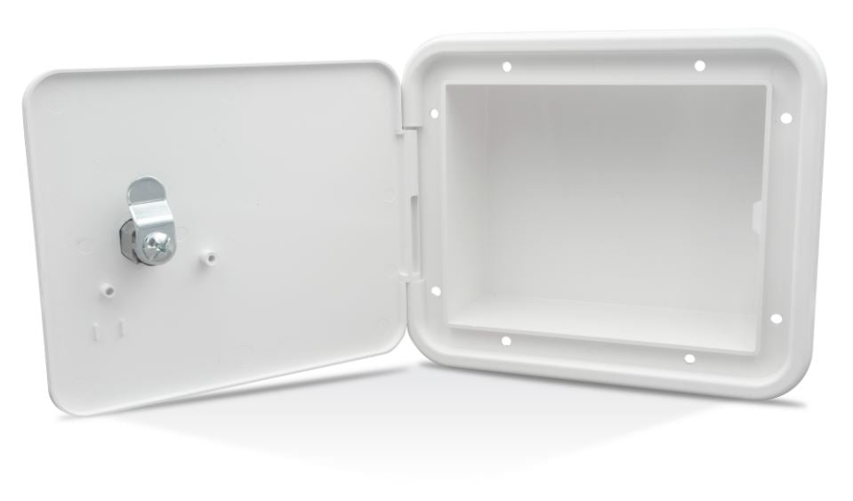 Thetford 94310 Multi-Purpose Hatch With Flat Back And Keyed Entry - Polar White