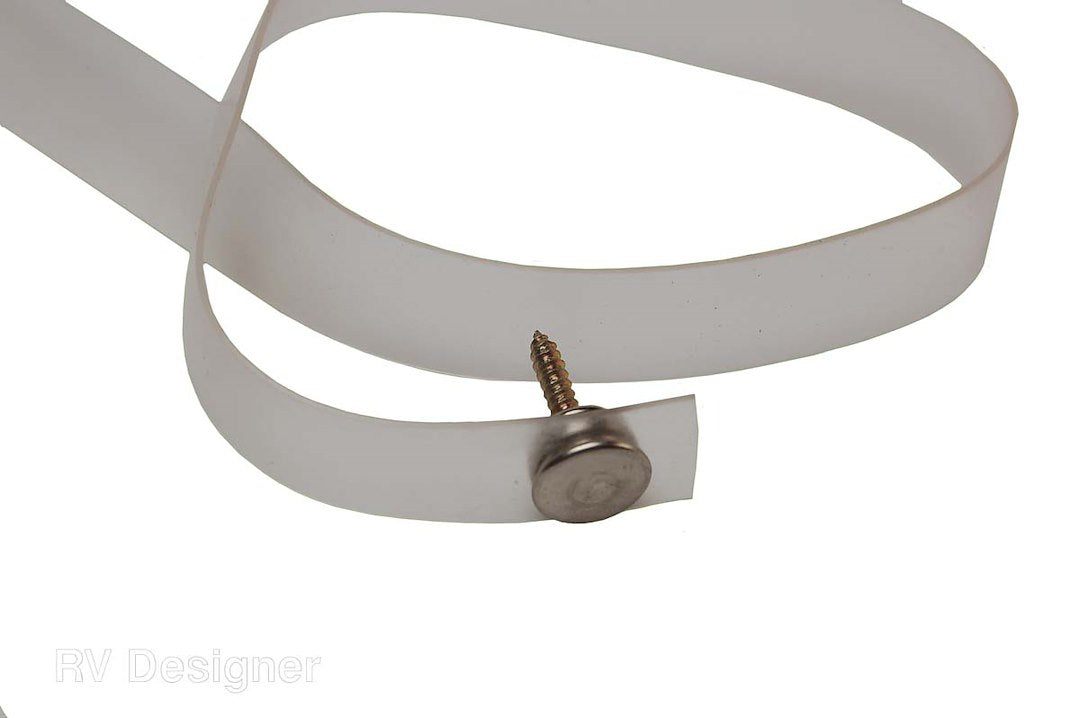 Rv Designer A750, Curtain Tieback, Clear Plastic, 18 Inch, Window Covering