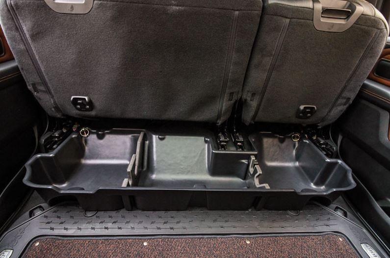 Du Ha Under Seat Storage Fits 02-24 Ram 1500 & 03-25 2500 3500 Quad Cab/Crew Cab (Classic Body) W/O Factory Subwoofer | Black Heavy-Duty Multi Tool Organizer | 30016