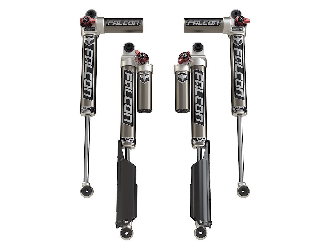 Jlu 4-Door Falcon Sp2 3.3 Fast Adjust Piggyback Shocks (2-4.5” Lift)