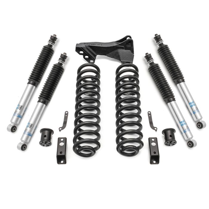 Readylift 46-2724 2.5'' Coil Spring Front Lift Kit With Bilstein Front And Rear Shocks And Front Track Bar Bracket For Ford F250/F350 Diesel 4Wd