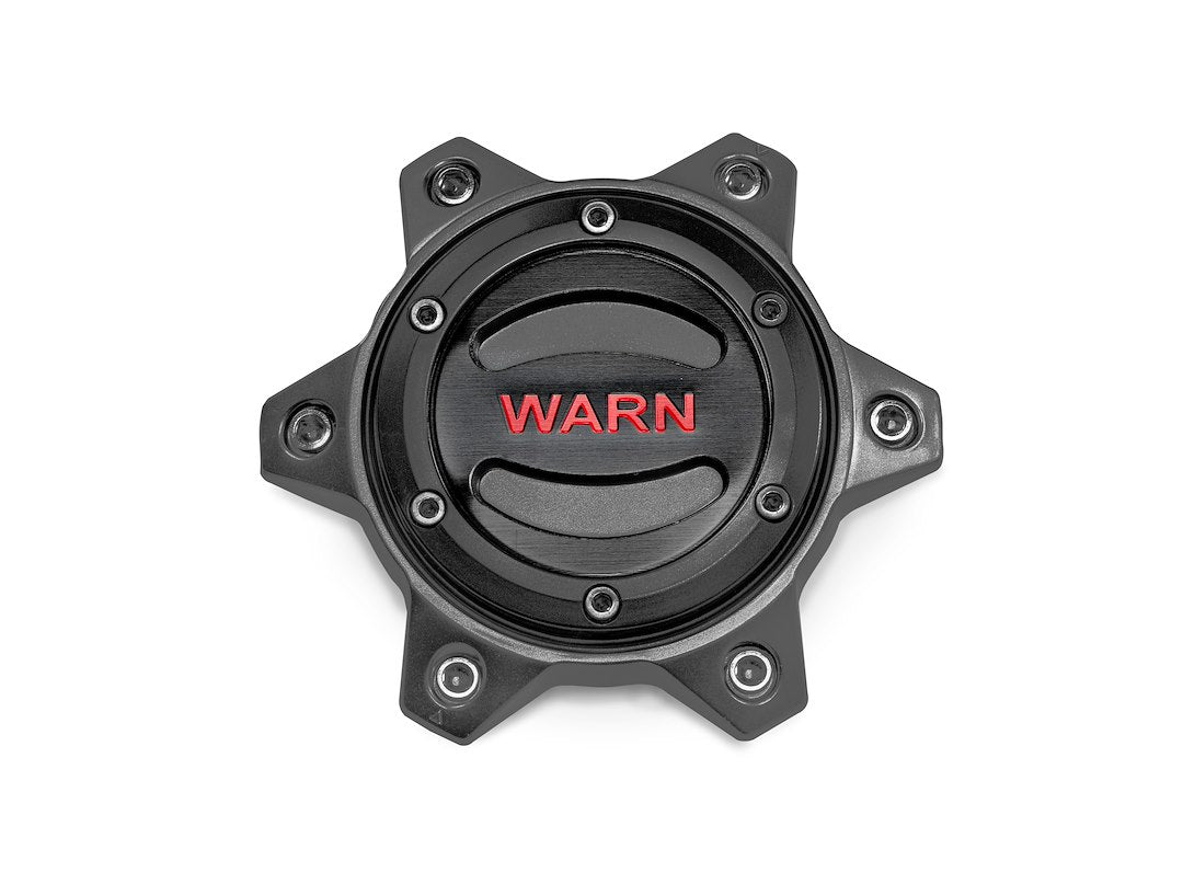 Warn 104483 6 Lug Wheel Hub Center Caps (Black), Fits: 2021 Ford Bronco And 2019-2022 Ford Ranger, Toyota Tacoma And Toyota 4Runner