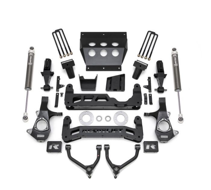 Readylift 44-34720 7'' Big Lift Kit With Upper Control Arms For Stamped Steel Oe Upper Control Arms With Falcon 1.1 Monotube Shocks For Chevrolet/Gmc 1500 Rwd, 4Wd