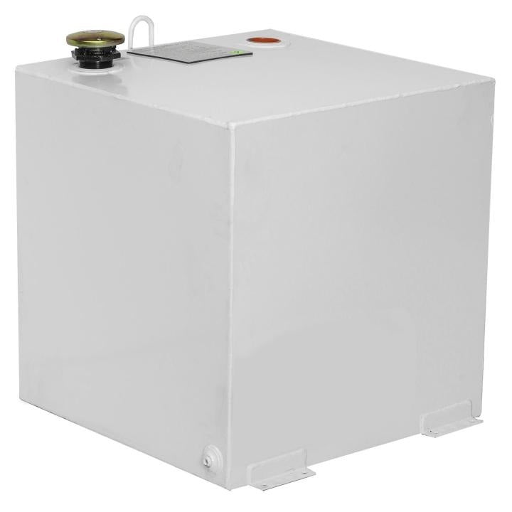 Jobox Crescent 50 Gallon White Square Steel Liquid Transfer Tank For Trucks - 485000, 23.25X24X23.25