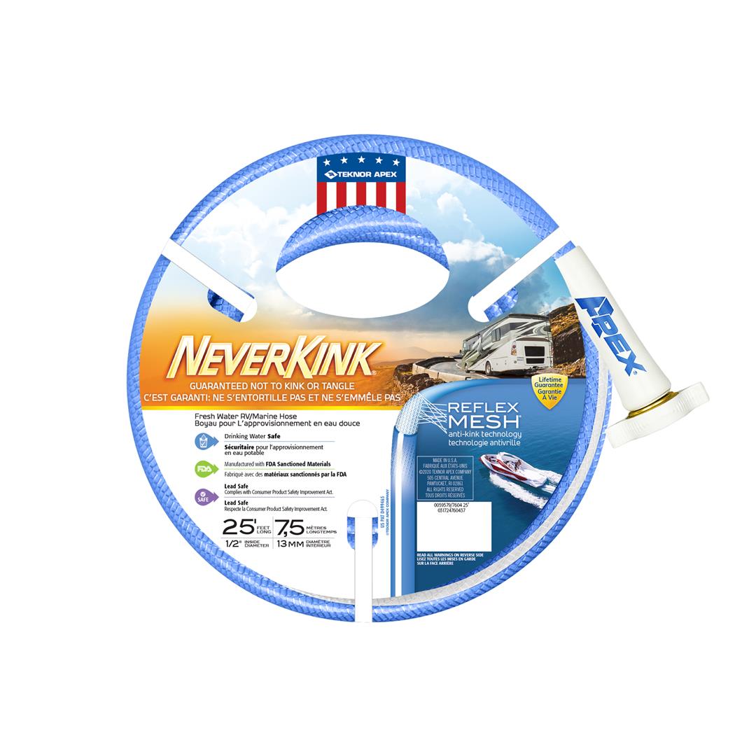 Teknor Apex 7604-25 Neverkink Rv/Marine Water Hose - 1/2 X 25'