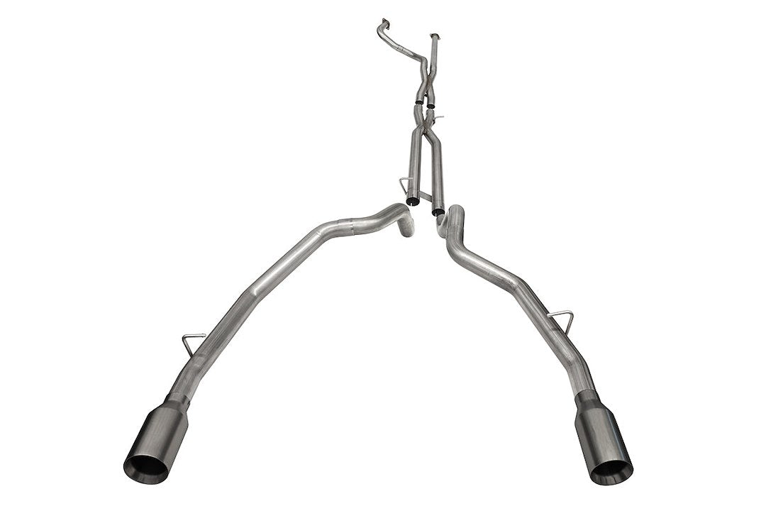 Corsa 21-22 Dodge Ram Trx Crew Cab Baja Catback Exhaust Dual Rear Gunmetal Tip - 21190Gnm
