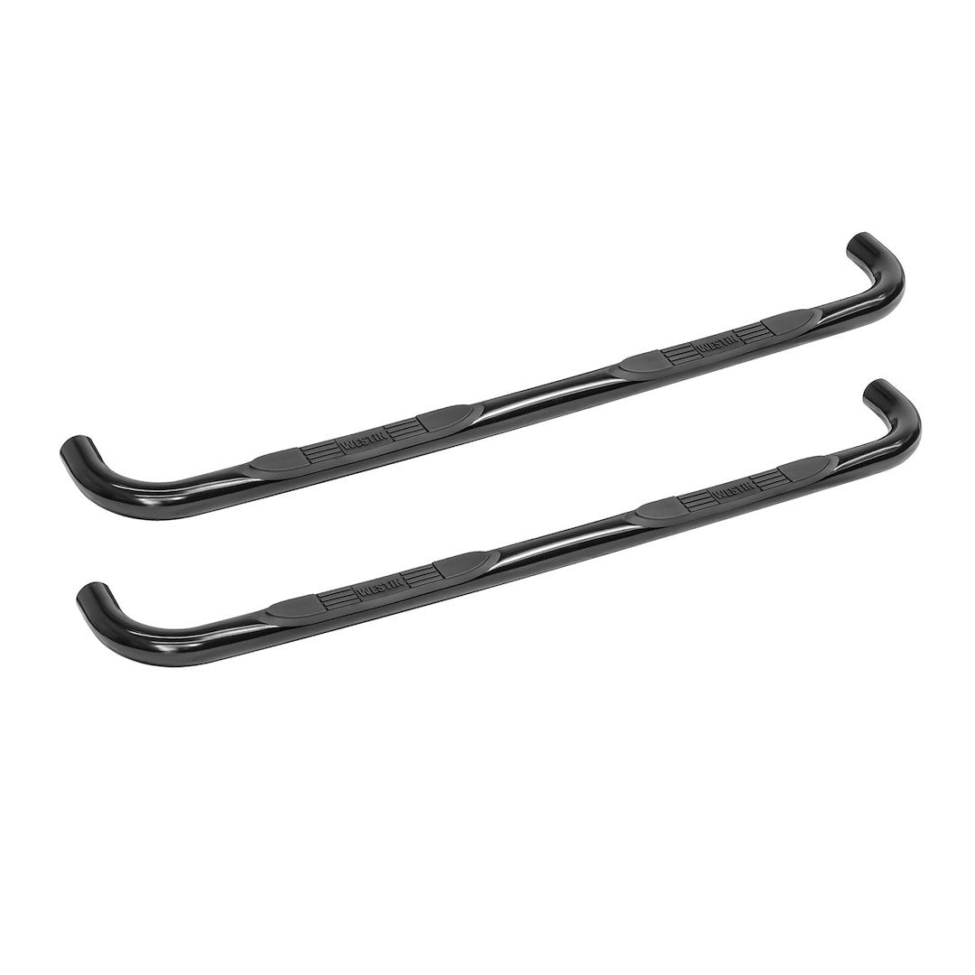 Westin 23-2795 E-Series 3 Round Nerf Bars Fits 2005-2011 Dakota Quad Cab Black Pair