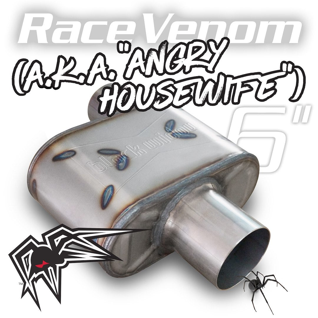 Black Widow Angry Housewife Offset/Center 3' Muffler
