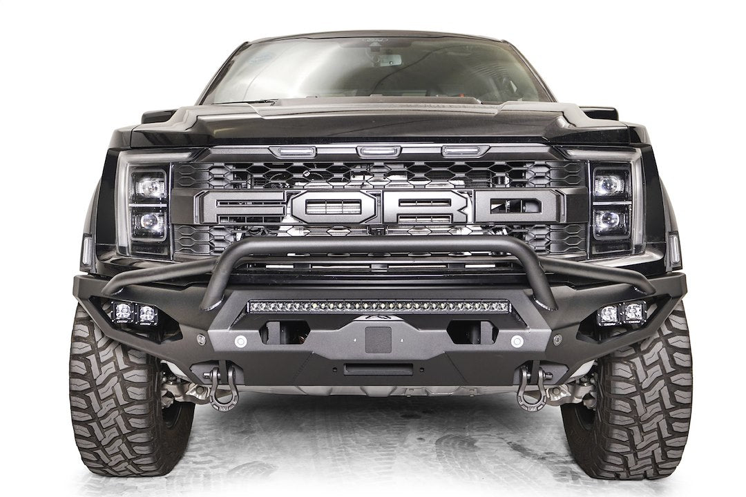 Fab Fours Matrix Raptor Front Bumper, Alloy Steel, Black, Model FR21-X5352-1