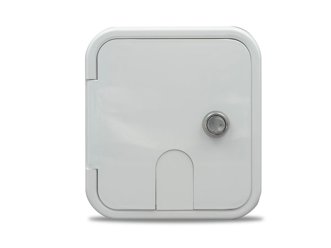 Thetford Rv Camper City/Gravity Water Hatch With Brass Check Valve Polar White Pn 94225