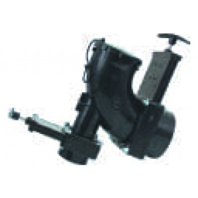 Valterra T68 Heel Inlet Rotating Valve - 3 Hub X 1-1/2 Hub X 3 Bayonet Cap,Black