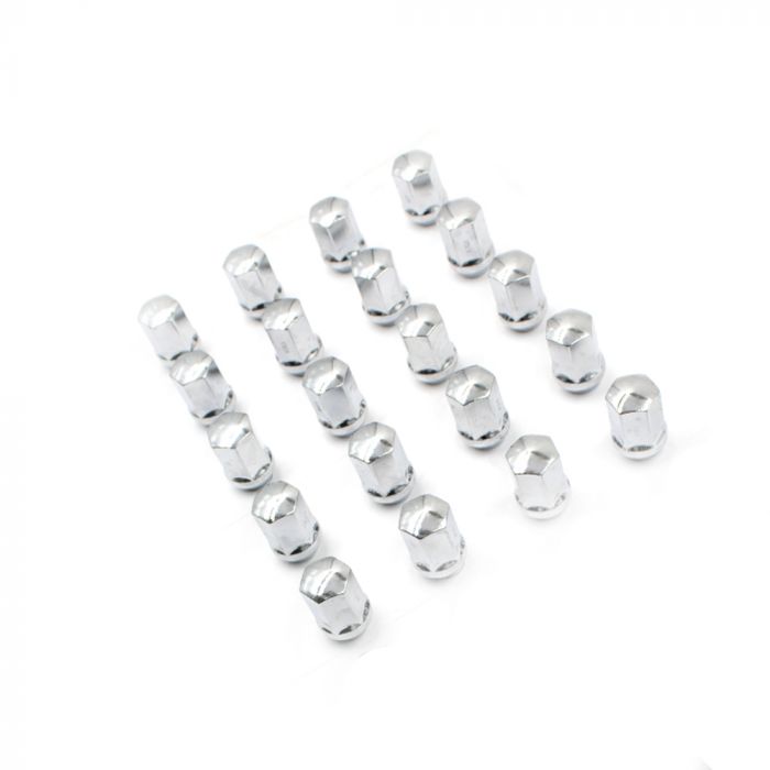 Oem Style Lug Nut 1/2' Chrome Lug Nuts Fits Jeeps Prior To 2018 Using Jeep Wheels (2018-2022) Fits Ram Prior To 2001 Using Ram Wheels (After 2001) Wheel Lug Nut (20)