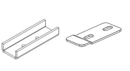 Go Rhino 6343065 Rb10/Rb20 Running Boards - Mounting Brackets Only For Ram 19-24 1500, Ram 19-24 1500