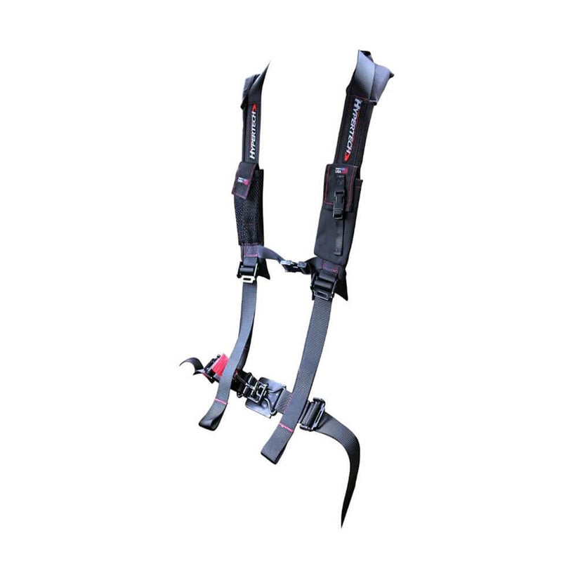 Hypertech 3001003 Utv 4-Point Safety Harness, 2' Black Nylon Straps