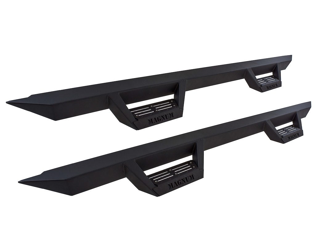 Magnum Rt Drop Steps Running Boards Black For Classic Body 2016-2024 Ram 1500 Quad Cab