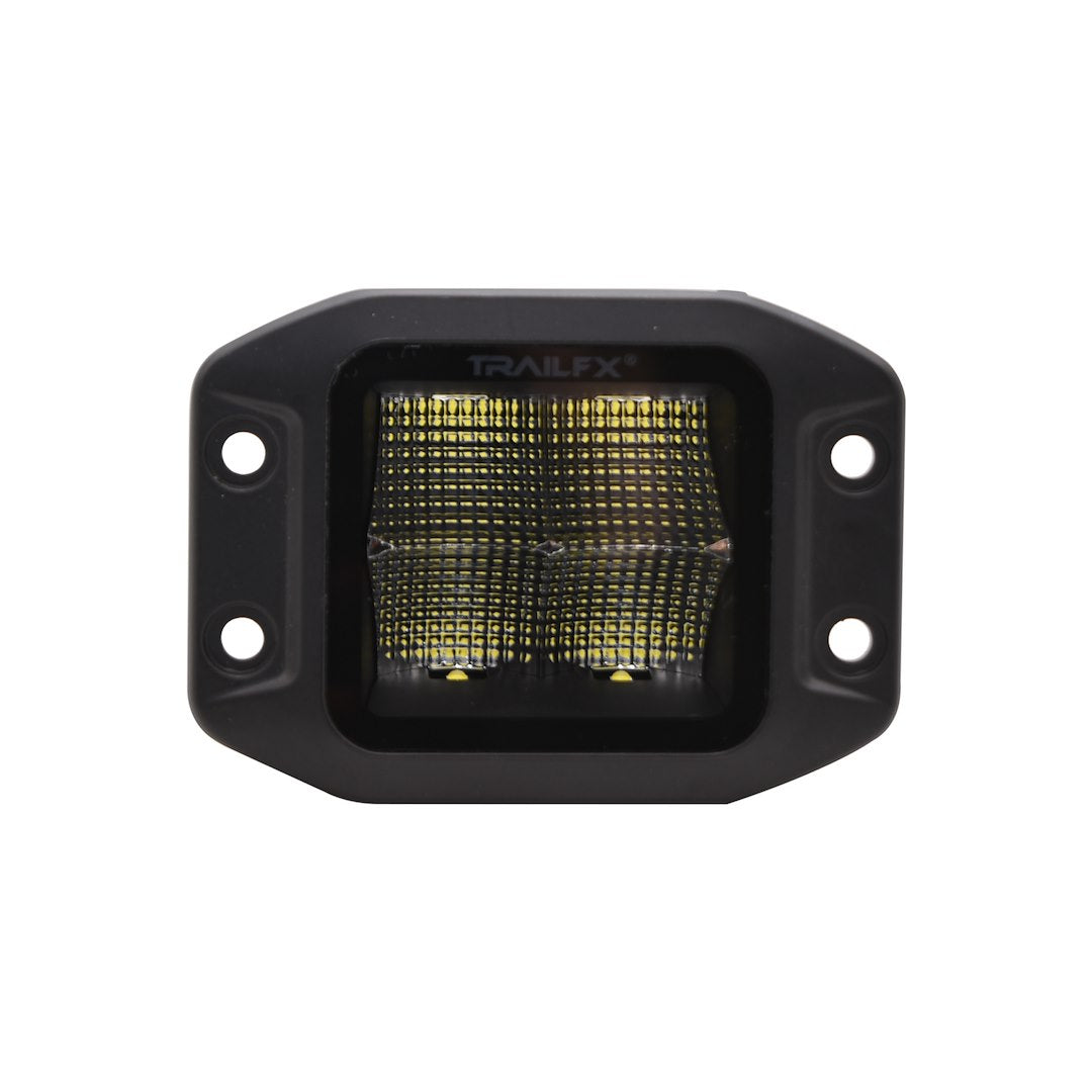 3 Inch Flush Mount Cube Blacked-Out Led, Flood Beam, 2400 Lumens, Includes Wiring Harness & Mounting Hardware, Single Unit