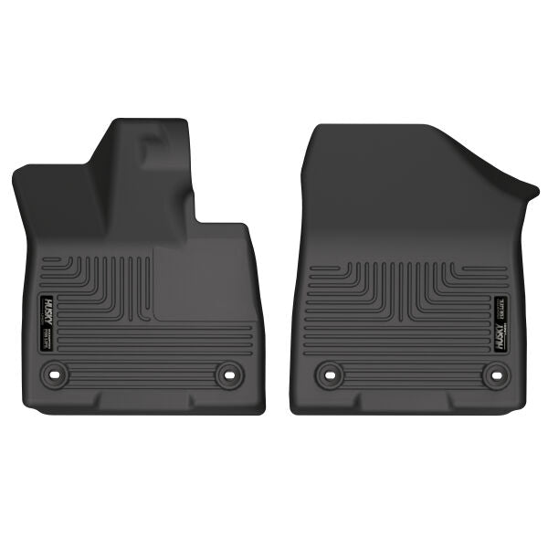 Husky Liners Weatherbeater Floor Mats | Fits 2021-2025 Toyota Sienna | Front Row, 2-Pc Black - 18821
