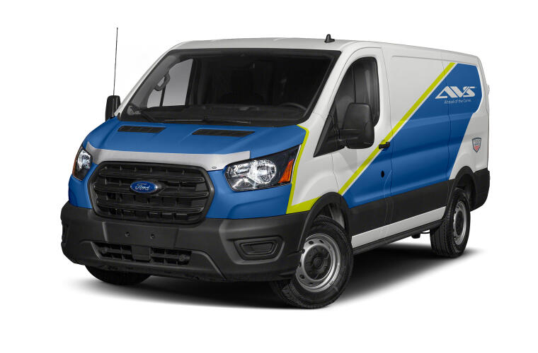 Auto Ventshade [Avs] Aeroskin Hood Protector | Fits 2020.5-2025 Ford Transit | Low Profile Deflector/Bug Shield - 1 Pc., Chrome | 622157