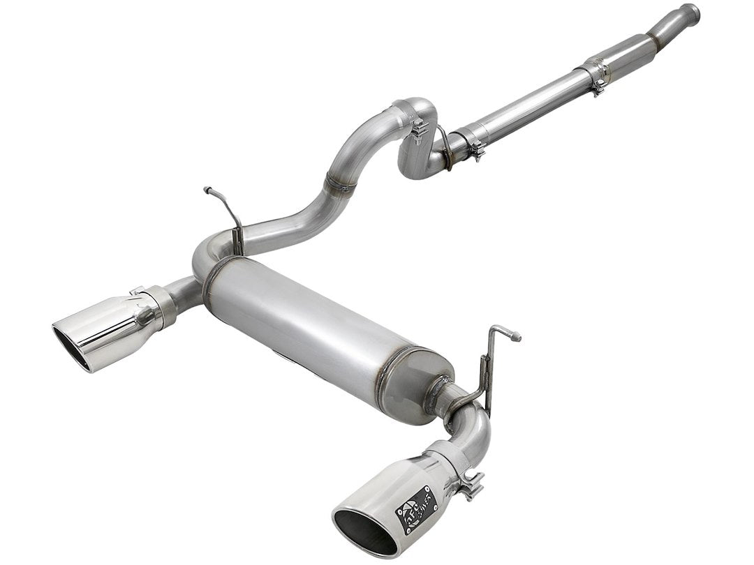 Afe Power 49-48096-P Rebel Series 3 In To 2-1/2 In 409 Stainless Steel Cat-Back Exhaust W/Polished Tip, Fits Jeep Wrangler (Jl) 18-21 L4-2.0L (T)